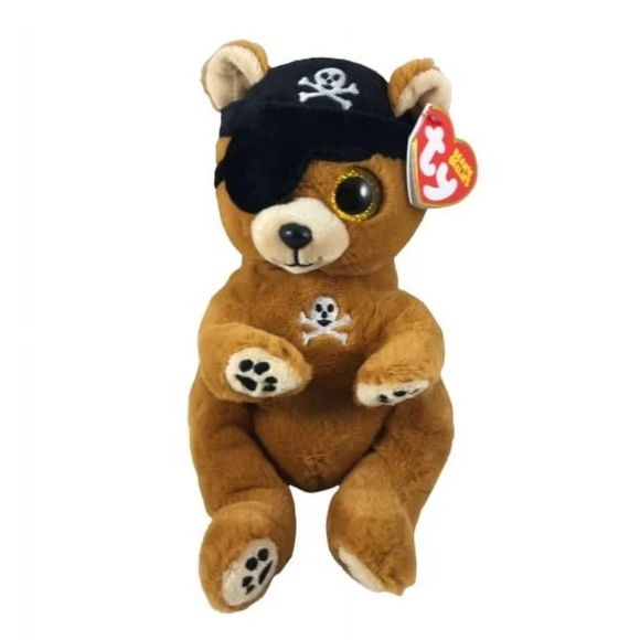 TY Beanie Bellies Scully The Pirate Bear (6”) - Picture 1 of 7